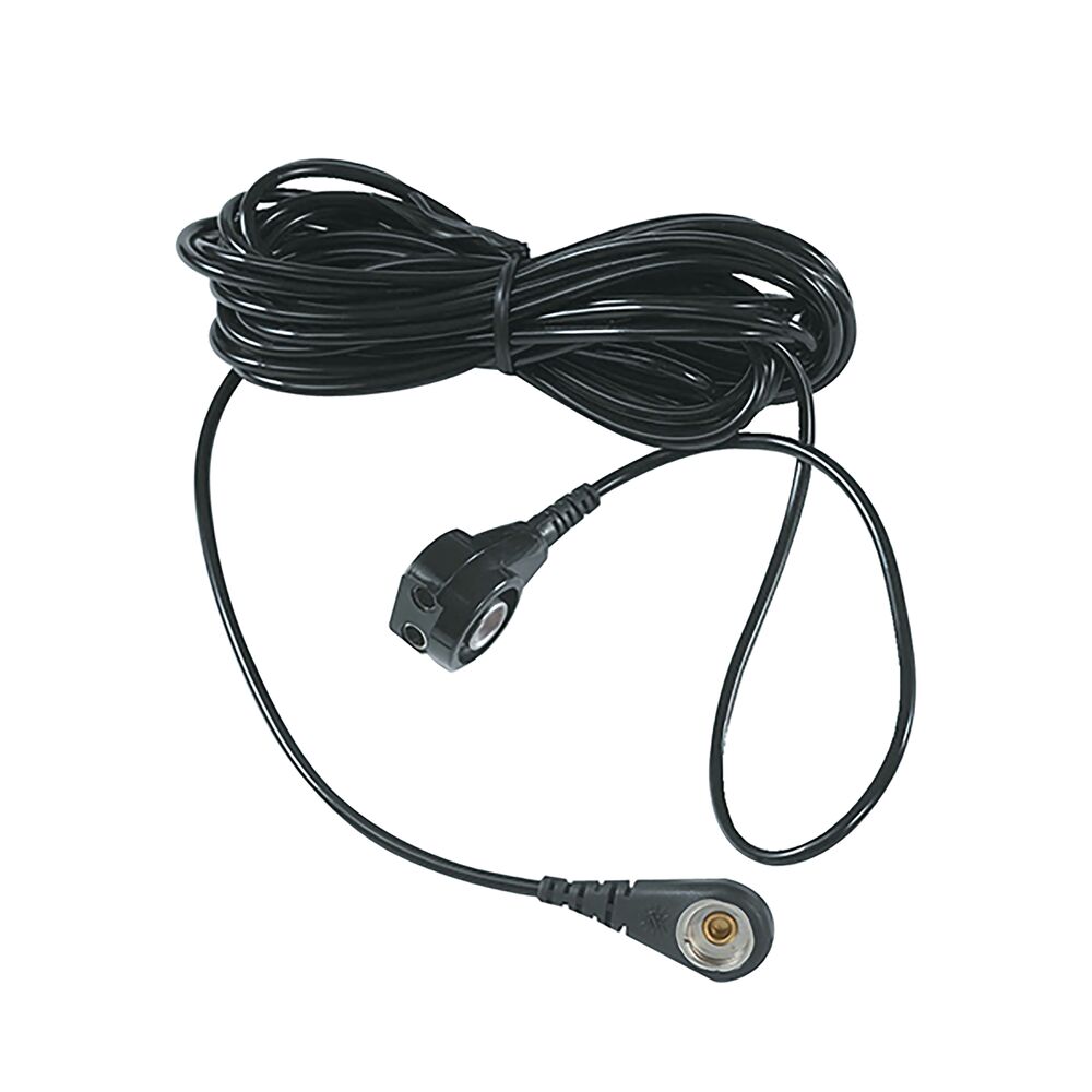ESD Grounding Cord for wrist bands or bench mats, female connector, 4.5m
