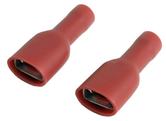 [11235128] 2,8x0,8mm pesa 0,25...1,5mm² juhtmele, punane, isoleeritud, 100tk