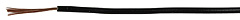 [H05V-K0.5-mu] Montaažijuhe 0.50mm², must 500V PVC ø1.90mm, Cu, 100m/rull