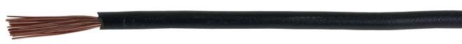 Montaažijuhe 1.5mm², must 700V PVC ø2,80mm, 100m/rull