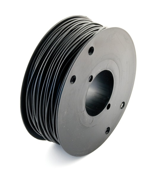 Montaažijuhe 1.0mm², must 500V PVC ø2,30mm, Cu, 100m/rull
