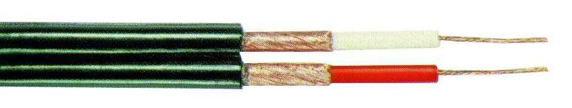 [C121] DIVISIBLE SHILEDED FLAT CABLE 2X0.25 BLACK