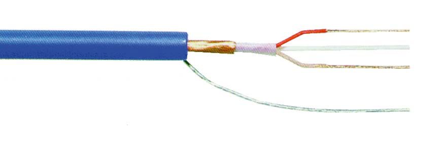 [C280] Mikrofonikaabel 2x0,22mm² sinine varjestatud ø4,8mm