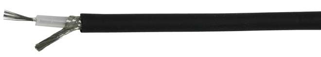 [C129] 1X0,35 UNBALANCED MICROPHONE CABLE, BLACK