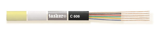 [C606N] Telefonikaabel 6-sooneline, must 28AWG, 100m/rull