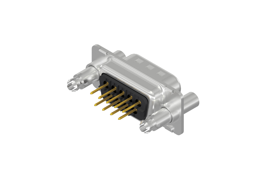 [163A16259X] D-Sub 09p, male, PCB