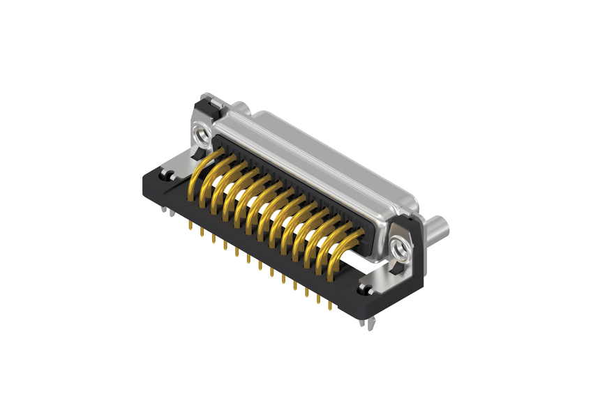 [164A13109X] D-Sub 25p, female, angled