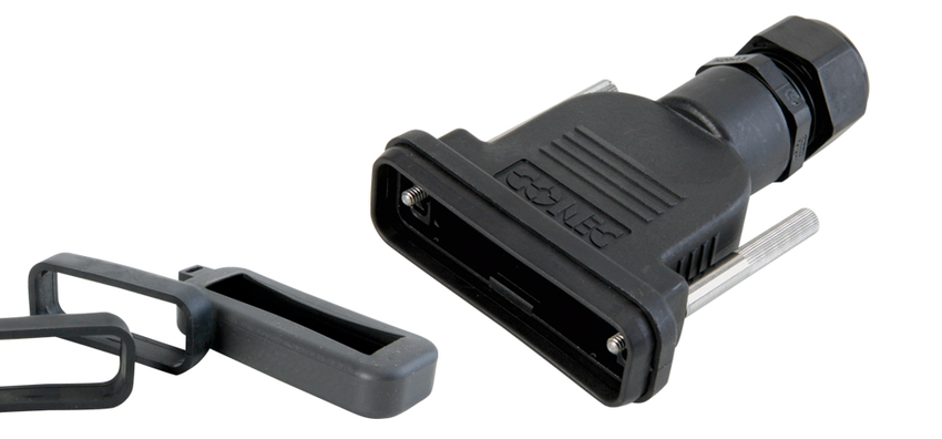 [165X14879X] D-Sub enclosure, 15p, plastic, UNC 4-40, IP67