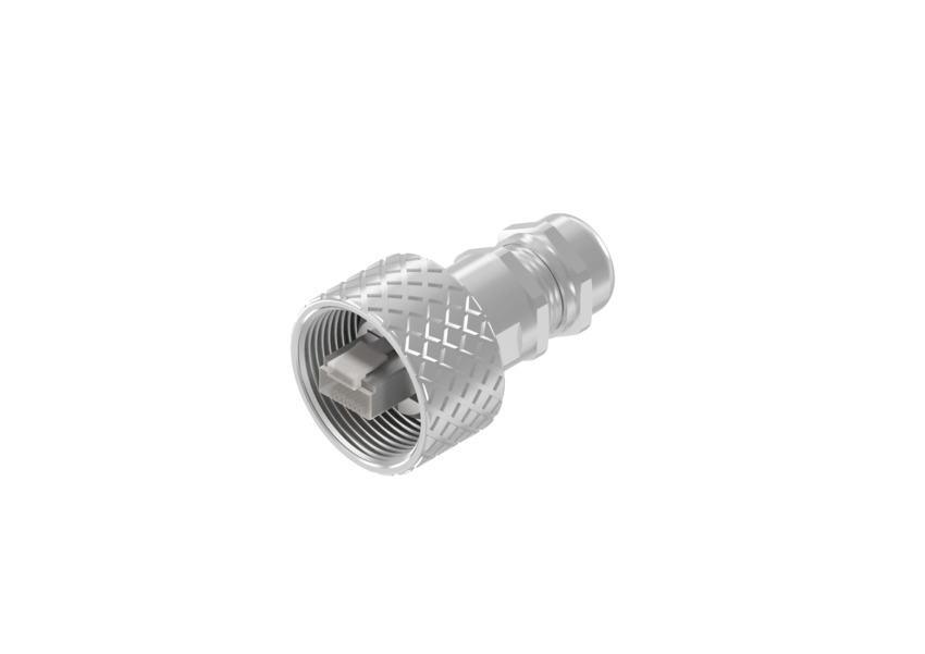 [17-100944] RJ45 cable connector,  IP67, M28-thread