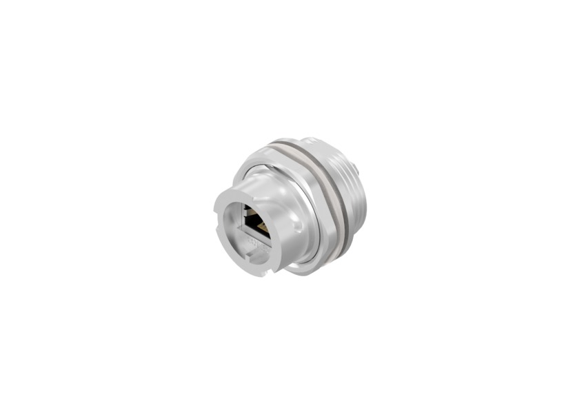 [17-101754] P67 RJ45 Panel mounted Socket, CAT5e