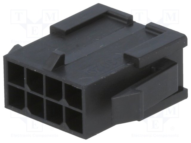 [43020-0800] Micro-Fit 3.0 8ne pistik paneelile 2rida