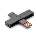 ID card reader, black