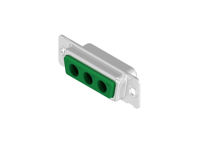 D-Sub, socket, 3W3