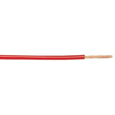Montaažijuhe 0,14mm², punane 26AWG PVC 300V ø1,3mm, UL1007/1581/1569 305m