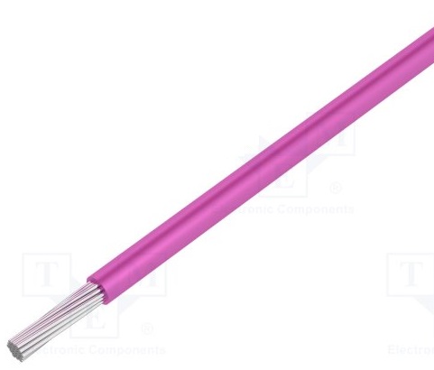 Montaažijuhe 0,23mm², roosa AWG24 UL1007/1569 30,5m