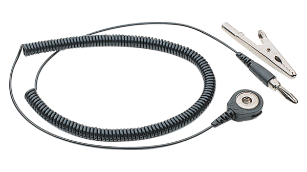 [30-560-0604] 6´ COIL CORD 4mm / banana + crocodile clip