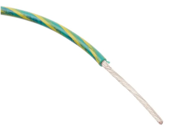 [3073 GY001] Montaažijuhe 0,51mm², roheline-kollane AWG20 PVC 600V UL1015 305m