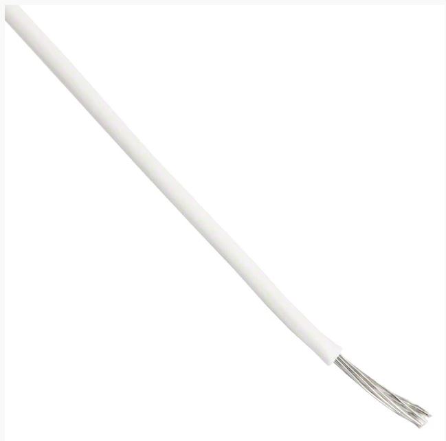 [3073 WH001] Montaažijuhe 0,51mm², valge AWG20 PVC 600V UL1015 305m