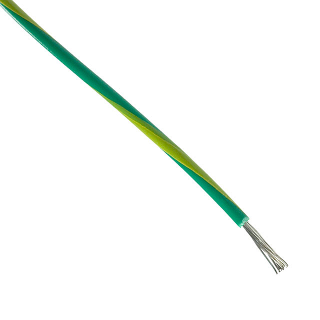 Montaažijuhe 1,33mm², kollane/roheline AWG16 600V UL1015 305m