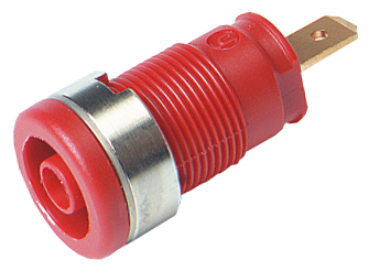 [SEB2610F4.8RT] Banana 4mm socket isolated 1kV, 24A red 4,8mm