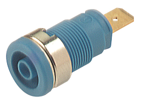 [SEB2610-F4.8-SI] Banaanpesa, 4mm, 1000V AC/DC, 25A, isoleeritud, sinine