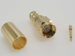 [SMA1111A13G150] SMA pistik RG58 kaablile, pigistatav, kullatud