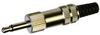 [MP-106LC] 3.5mm mono pistik kaablile, metall