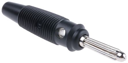 [BULA30K-MU] Bananaplug, 4mm 30V AC, 60V DC, 30A, black