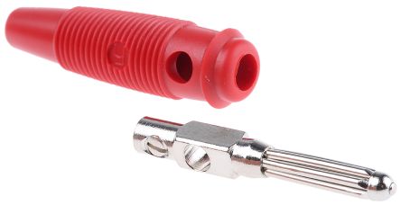 [BULA20K-PU] Banana plug 4mm 16A 60VDC red, screw