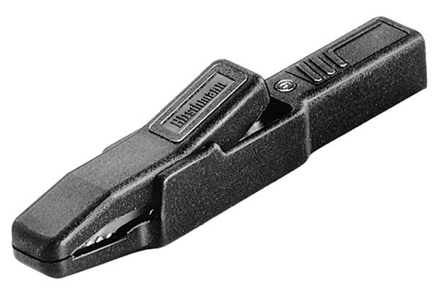 [AK2B-MU] CROCODILE CLIPS 25A 300V black max 9,5mm
