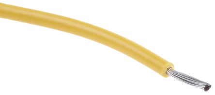 Montaažijuhe 0,36mm², kollane AWG22, 300V UL1061 30,5m/rull