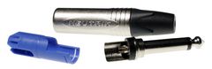 6.3mm mono pistik kaablile , metall, ų2,8...7,0mm juhtmele (Neutrik)