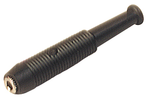 [MKU1-MU] Banaanpesa juhtmele, 2mm, 60V DC, 6A, joodetav, must