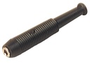 Banaanpesa juhtmele, 2mm, 60V DC, 6A, joodetav, must