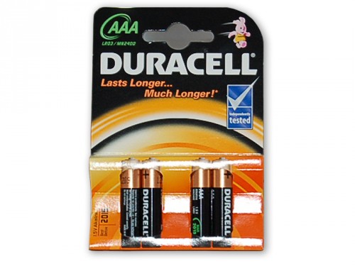 [HB298] Patarei AAA 1,5V Alkaline Duracell MN2400/4 / 4tk pakis