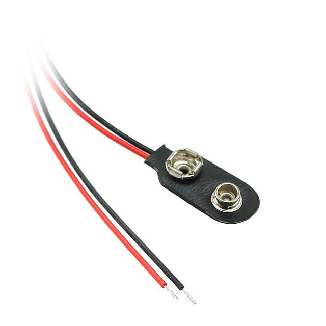 [BS-I-24AWG ROHS] Patareiklemm juhe 150mm 24AWG, 9V patareile