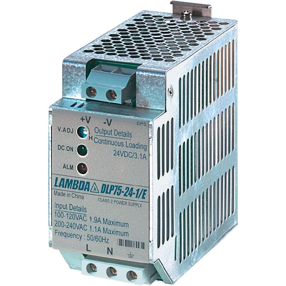 Adapter DIN 170-265VAC/24VDC/3,1A/75W 85-265VAC 50