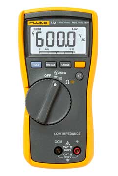 Multimeeter Fluke 113, TrueRMS, VCHEK™ LoZ