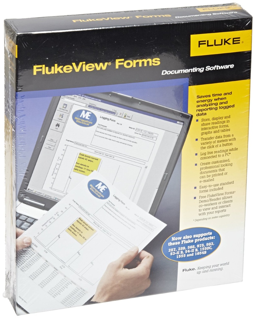 [FLUKE FVF-BASIC] FVF-BASIC,FLUKEVIEW FORMS W/CABLE FOR 180 SERIES A
