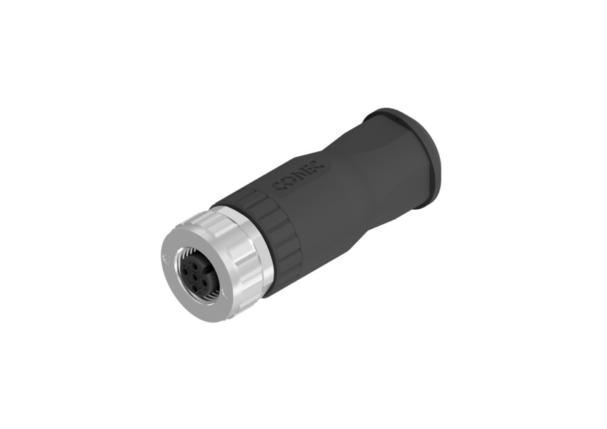M12 CON 5pin FEM CABLE STR SCREW