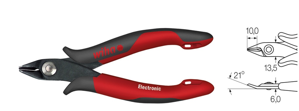 [WIHA Z41303] Külglõikurid Electronic 2,0mm Cu
