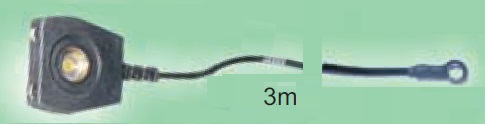 [ITE 7804.886] EBP(Earth Bonding Point)cord - 3mt length  2x4mm banana sockets+10mm socket