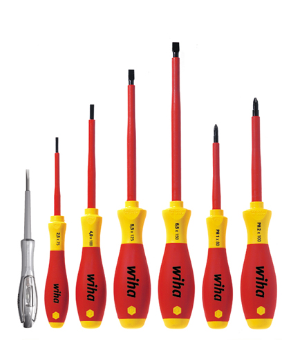 [WIHA 320NK7] Kruvikeerajate komplekt 7-osa SoftFinish 1000V lapk+PH