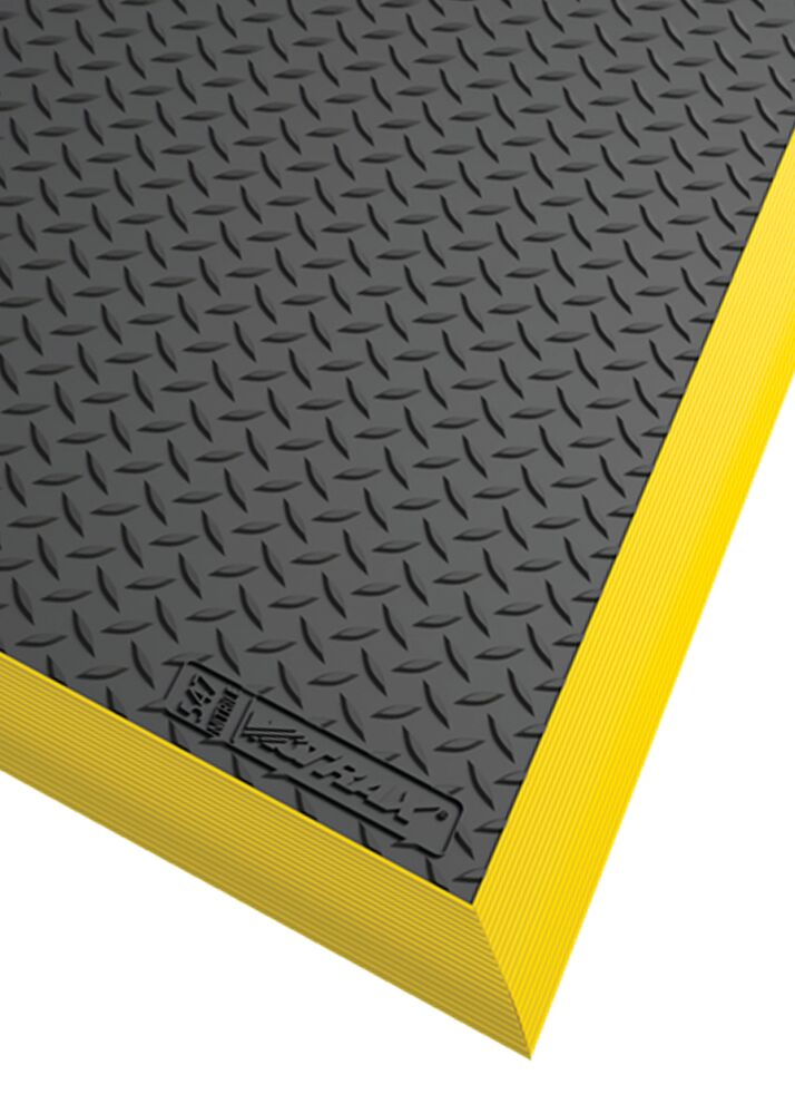 Diamond Flex ESD mat Black/Yellow, 18.4mm thick, 102x163cm