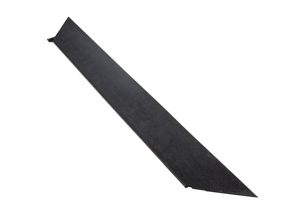Ramp system for Cushion Ease and Safety Stance series mats, female, 19mm thick, 15x121cm, Black