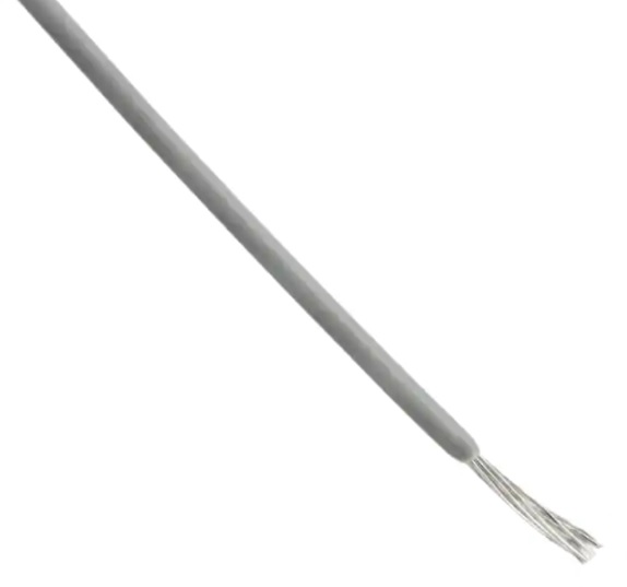 Montaažijuhe 0,96mm², hall AWG18 PTFE 600V hõbetatud vask -60°C…200°C UL1213 30,5m