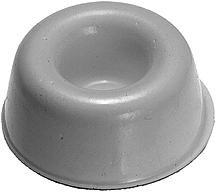 [SJ-5009HA-KPL] Rubber foot ø22×10mm, gray, round