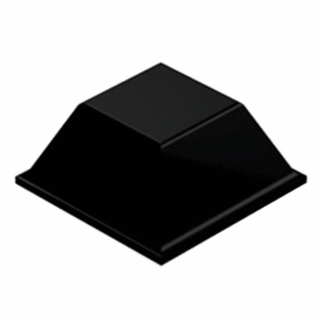 [SJ-5018MU-KPL] Kummijalg 12,7 x 12,7 x 5,8mm, must, ruut