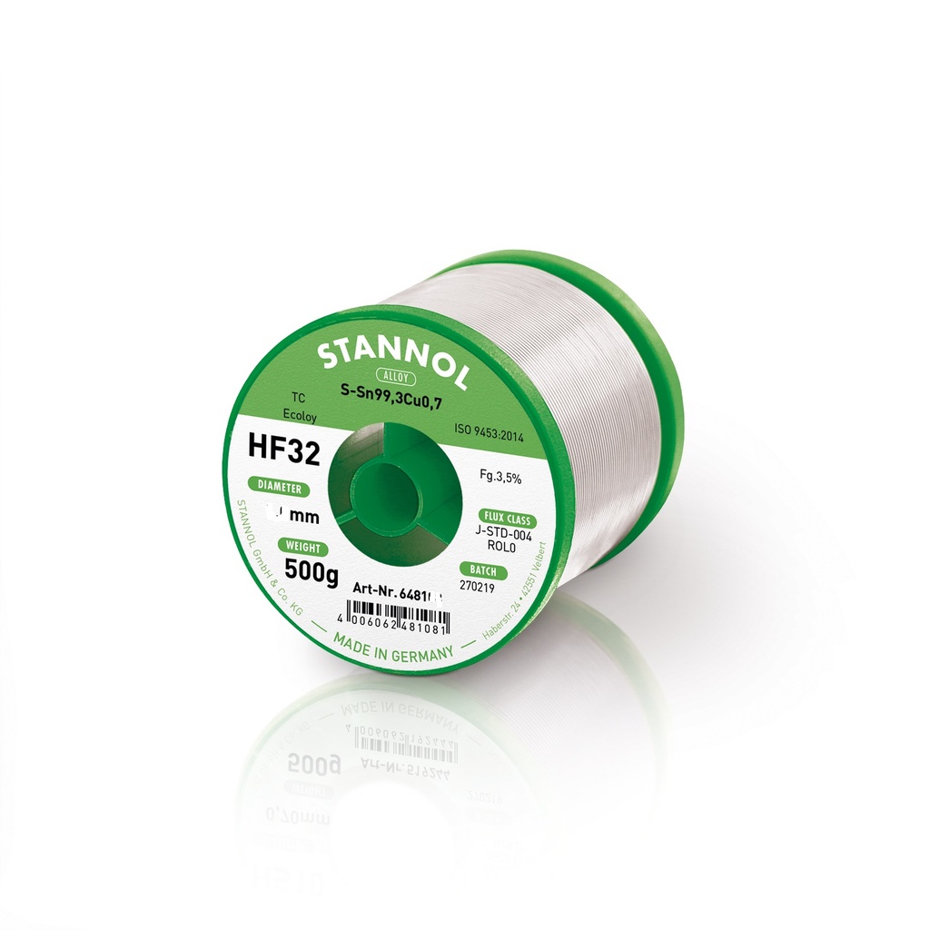 [648111] Pliivaba tina 0,5mm Sn99,3Cu0,7 500G rull 3,5%