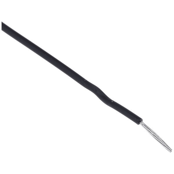 EcoWire montaažijuhe 0,35mm², must AWG22 600V -40°C...105°C mPPE UL11028 7625m